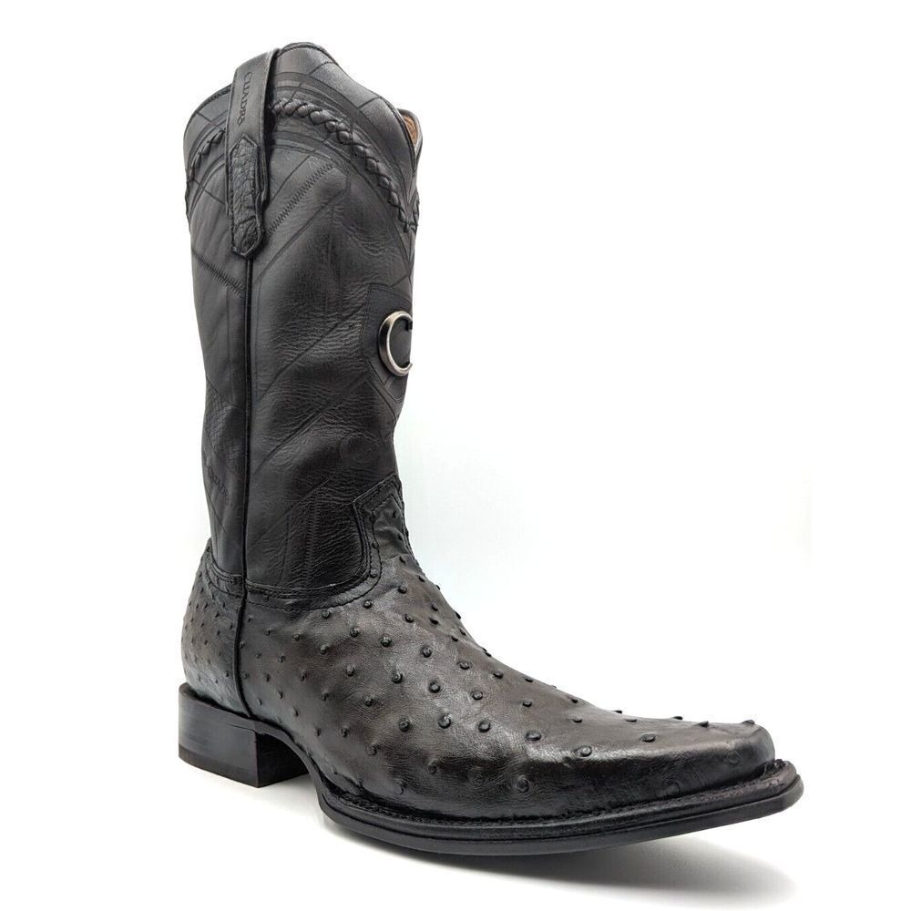 Cuadra Ostrich Western Cowboy Boots Snip Toe Men's  Sz 12